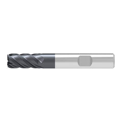 Corner Chamfer End Mill: 6.00 mm Dia, 13.00 mm LOC, 4 Flute, 0.50 mm Chamfer Width, Solid Carbide