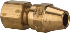 Compression Tube Connector: 1/8-27, 3/8" Tube OD, Compression x FNPT