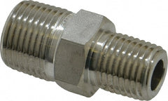 3/8 x 1/4" 316 Stainless Steel Pipe Hex Nipple