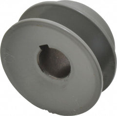 5/8" Bore Diam, 2" OD, Finished Bore Single Groove Sheave