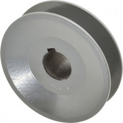 5/8" Bore Diam, 2-1/2" OD, Finished Bore Single Groove Sheave