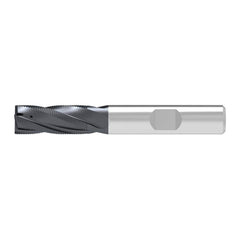 Corner Chamfer End Mill: 16.00 mm Dia, 32.00 mm LOC, 4 Flute, 0.60 mm Chamfer Width, Solid Carbide