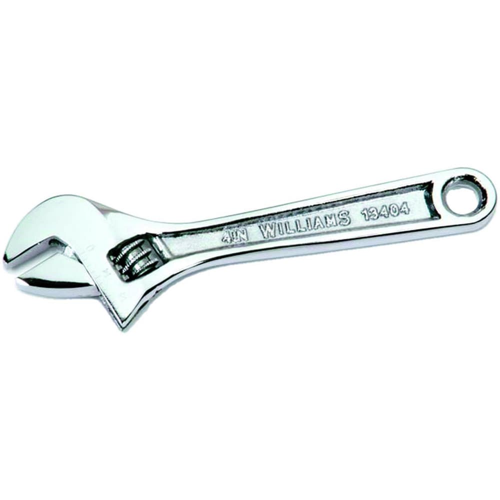 Adjustable Wrench: 6" OAL, 15/16" Jaw Capacity