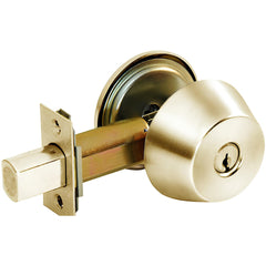 Deadbolts; Deadbolt Type: Deadbolt; Lock Type: Single Cylinder; Key Type: Keyed Different; Mount Type: Through Hole; Material: Steel; Minimum Door Thickness: 1.75 in; Maximum Door Thickness: 1.75; Finish: Bright Chrome