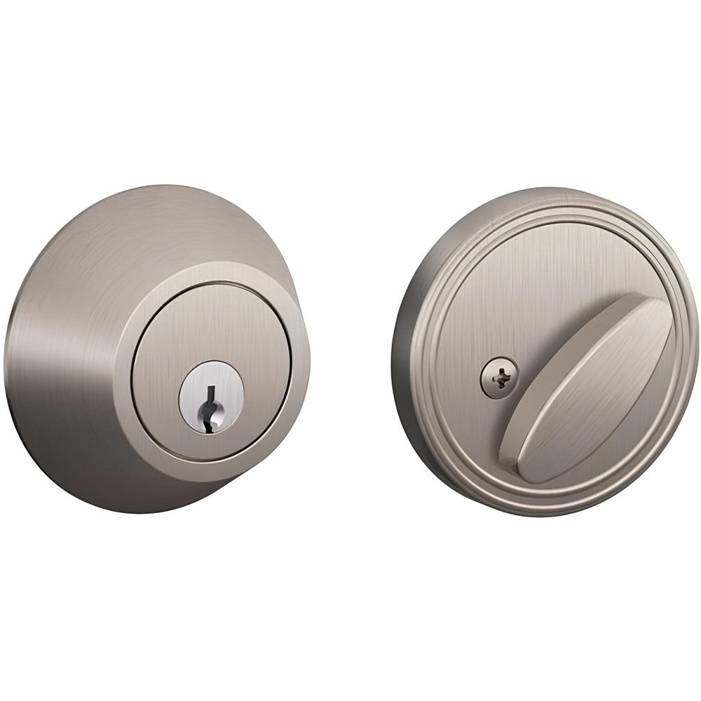 Deadbolts; Deadbolt Type: Deadbolt; Lock Type: Single Cylinder; Key Type: Keyed Different; Mount Type: Through Hole; Material: Zinc; Minimum Door Thickness: 1.375 in; Maximum Door Thickness: 1.75; Finish: Matte Black