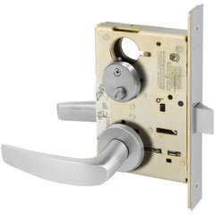 Lever Locksets; Lockset Type: Grade 1 Privacy Mortise Lock ; Key Type: Keyless; Back Set: 2-3/4; Cylinder Type: Keyless; Material: Cold Rolled Steel; Door Thickness: 1-3/4; Finish: Satin Chrome