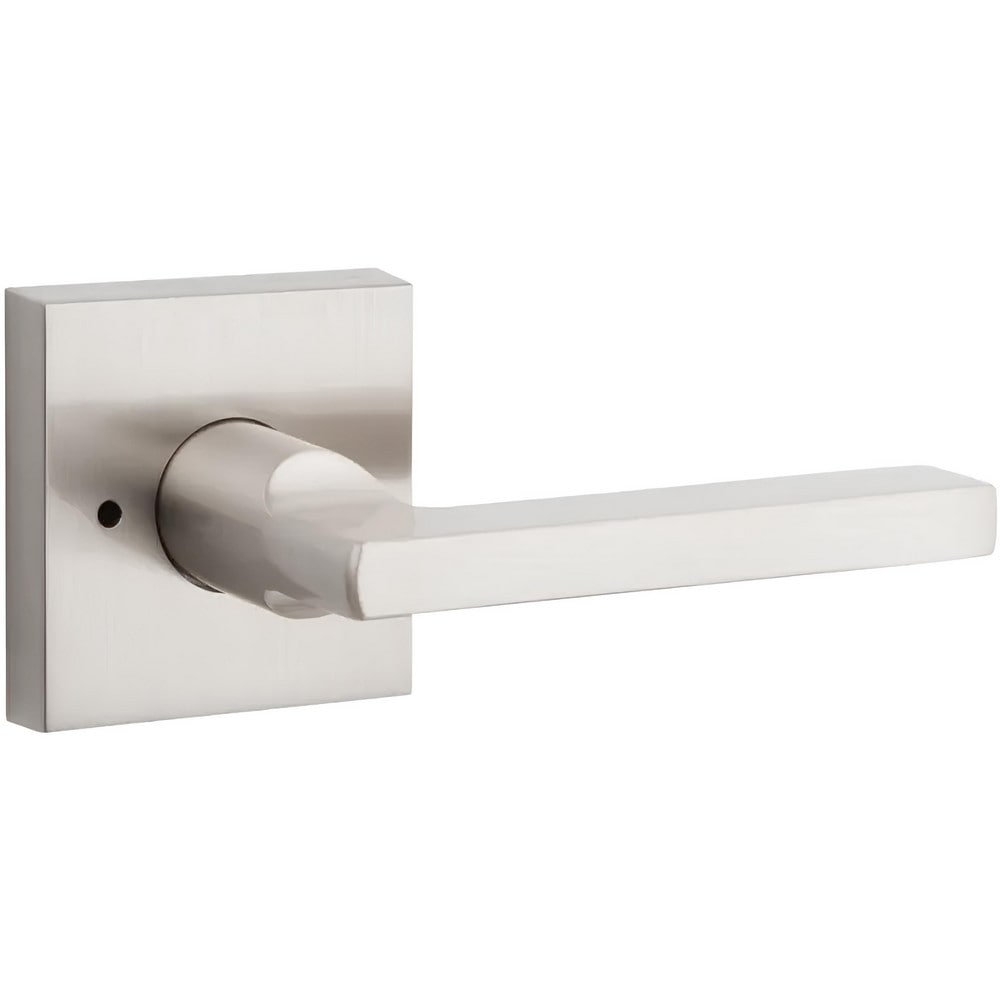 Lever Locksets; Lockset Type: Privacy Cylindrical Lever; Key Type: Keyless; Back Set: 2-3/8; Cylinder Type: Keyless; Material: Brass; Door Thickness: 1 3/8 - 2; Finish: Satin Nickel