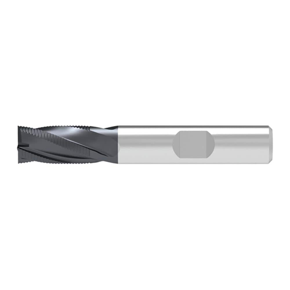 Corner Chamfer End Mill: 14.00 mm Dia, 16.00 mm LOC, 4 Flute, 0.60 mm Chamfer Width, Solid Carbide