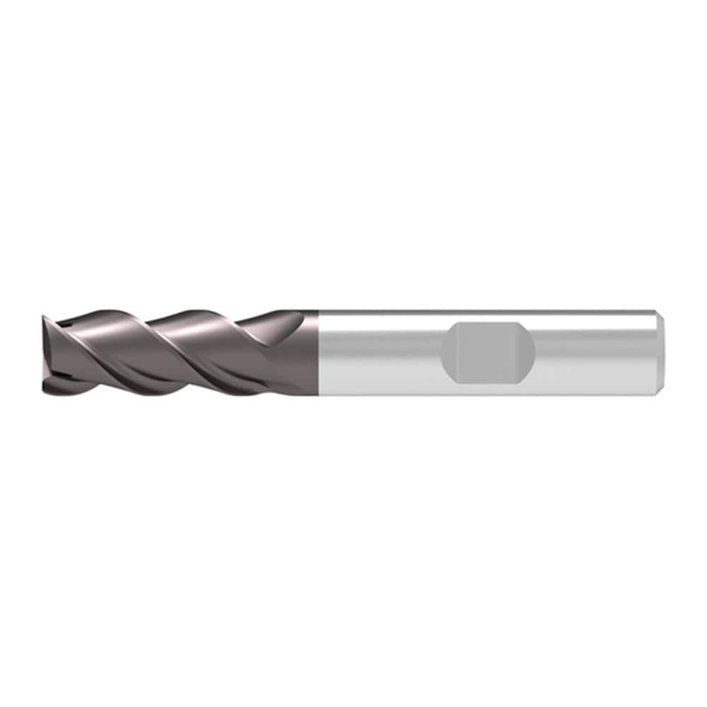 Corner Chamfer End Mill: 11.00 mm Dia, 26.00 mm LOC, 3 Flute, 0.15 mm Chamfer Width, Solid Carbide