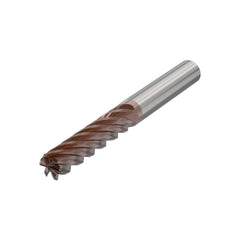 Corner Radius End Mill: 10.00 mm Dia, 40.00 mm LOC, 1.00 mm Radius, 6 Flute, Solid Carbide