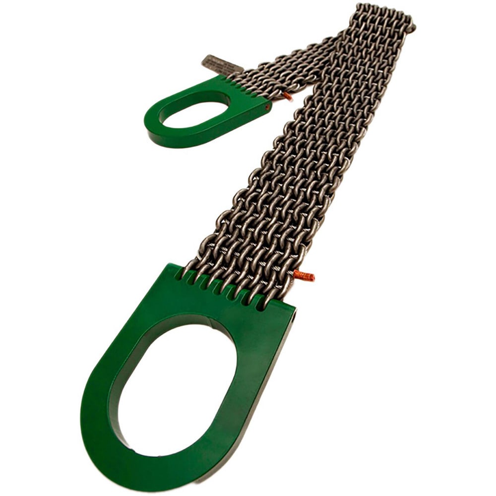 Wire Mesh Sling: Wire Mesh Basket, 2" Wide, 6' Sling Length, 6000 lb Vertical, 12000 lb Basket, Steel