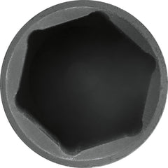 Impact Socket: 3/8" Drive, 1" Socket, Hex Drive