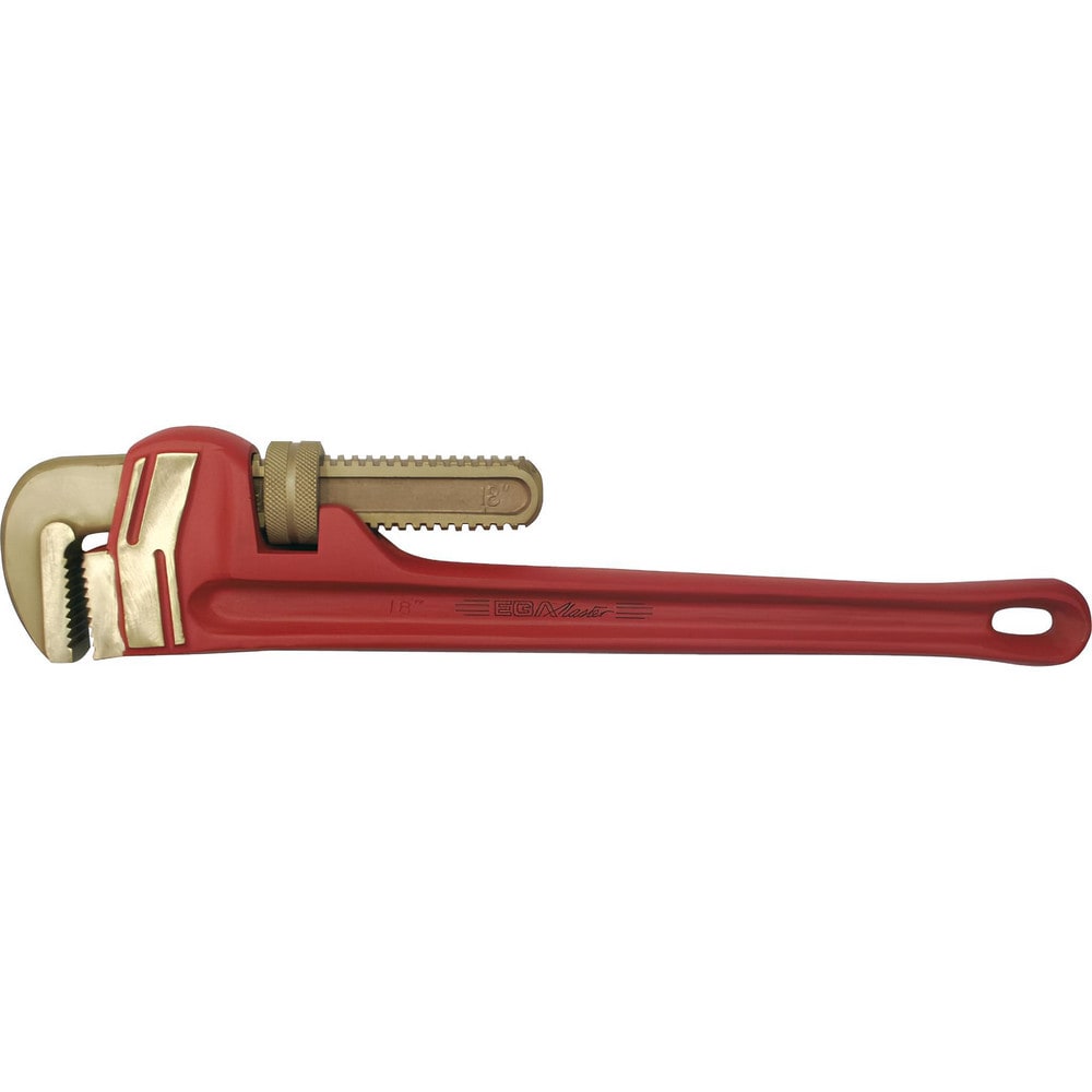 Pipe Wrenches; Wrench Type: NonSparking, Pipe Wrench, Heavy-Duty Pipe; Maximum Pipe Capacity (Inch): 3; Overall Length (Inch): 24; Material: Beryllium Copper; Jaw Texture: Serrated