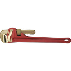 Pipe Wrenches; Wrench Type: NonSparking, Pipe Wrench, Heavy-Duty Pipe; Maximum Pipe Capacity (Inch): 1; Overall Length (Inch): 8; Material: Aluminum Bronze; Jaw Texture: Serrated