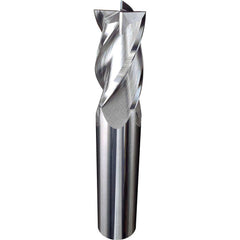 Square End Mill: 1/8" Dia, 1/2" LOC, 4 Flute, Solid Carbide