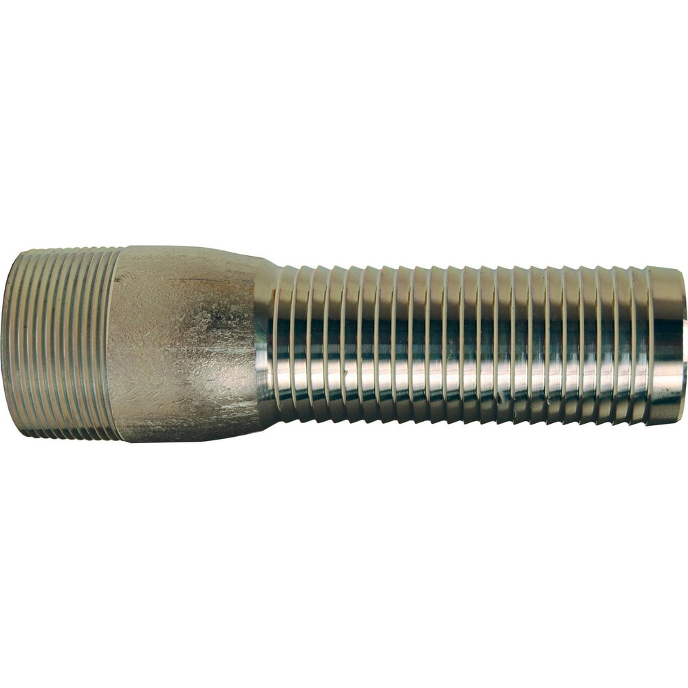 Suction & Discharge Hose Couplings; Type: Super King Long Shank Hose Coupling; Coupling Type: Long Shank x MNPT; Coupling Descriptor: Male NPT Coupling; Material: Plated Steel; Coupler Size (Fractional Inch): 1-1/2; Thread Size: 1-1/2; Hose Size: 1-1/2