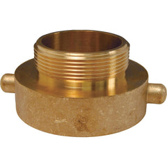 Hydrant Adapters; Thread Size: 2-1/2 FNPSH x 1 MNPT; Thread Standard: NPSH, NPT; Material: Brass; Connection Type: Threaded; Shape: Straight; Epa Watersense Certified: No