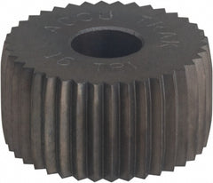 Convex Knurl Wheel: 3/4" Dia, 80 &deg; Tooth Angle, Straight, Cobalt