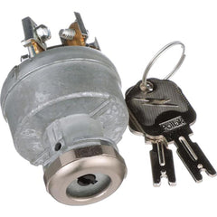 Automotive Switches; Switch Type: Ignition Switch-12v; Number Of Connections: 5; Contact Form: Screws; Sequence: Off-On/ACC-Start; Amperage: 30; Voltage: 12; Color: Gray; Actuator Type: Key Manual