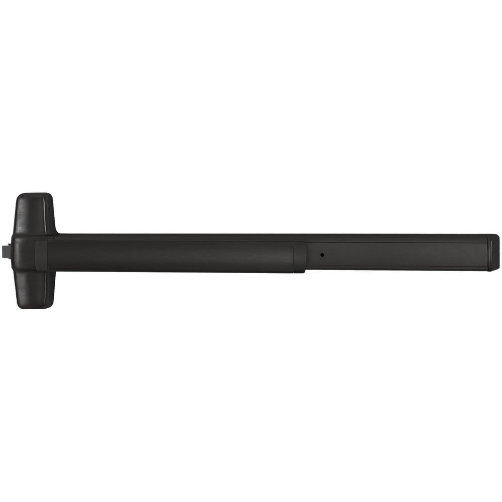 Push Bars; Material: Metal; Locking Type: Exit Device Only; Maximum Door Width: 3 ft; Finish/Coating: Black Anodized Aluminum; Minimum Door Width: 2.33 ft