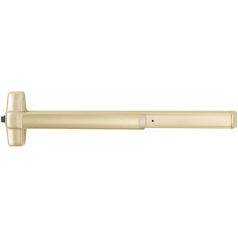 Push Bars; Material: Metal; Locking Type: Exit Device Only; Maximum Door Width: 3 ft; Finish/Coating: Satin Brass; Minimum Door Width: 2.33 ft