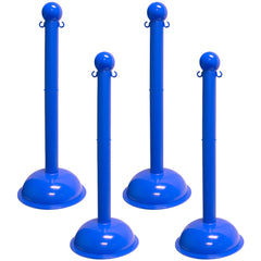 Barrier Posts; Post Type: Standard Post; Post Material: Polyethylene, Plastic; Base Material: Plastic; Surface Style: Solid Color