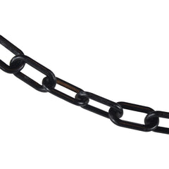 Barrier Rope & Chain; Type: Safety Chain; Snap End Material: Polyethylene, Plastic; Hook Fitting Material: Plastic; Color: Black; Link Type: Straight Link; Rope/ Chain Material: Polyethylene, Plastic