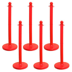 Barrier Posts; Post Type: Standard Post; Post Material: Polyethylene, Plastic; Base Material: Plastic; Surface Style: Solid Color