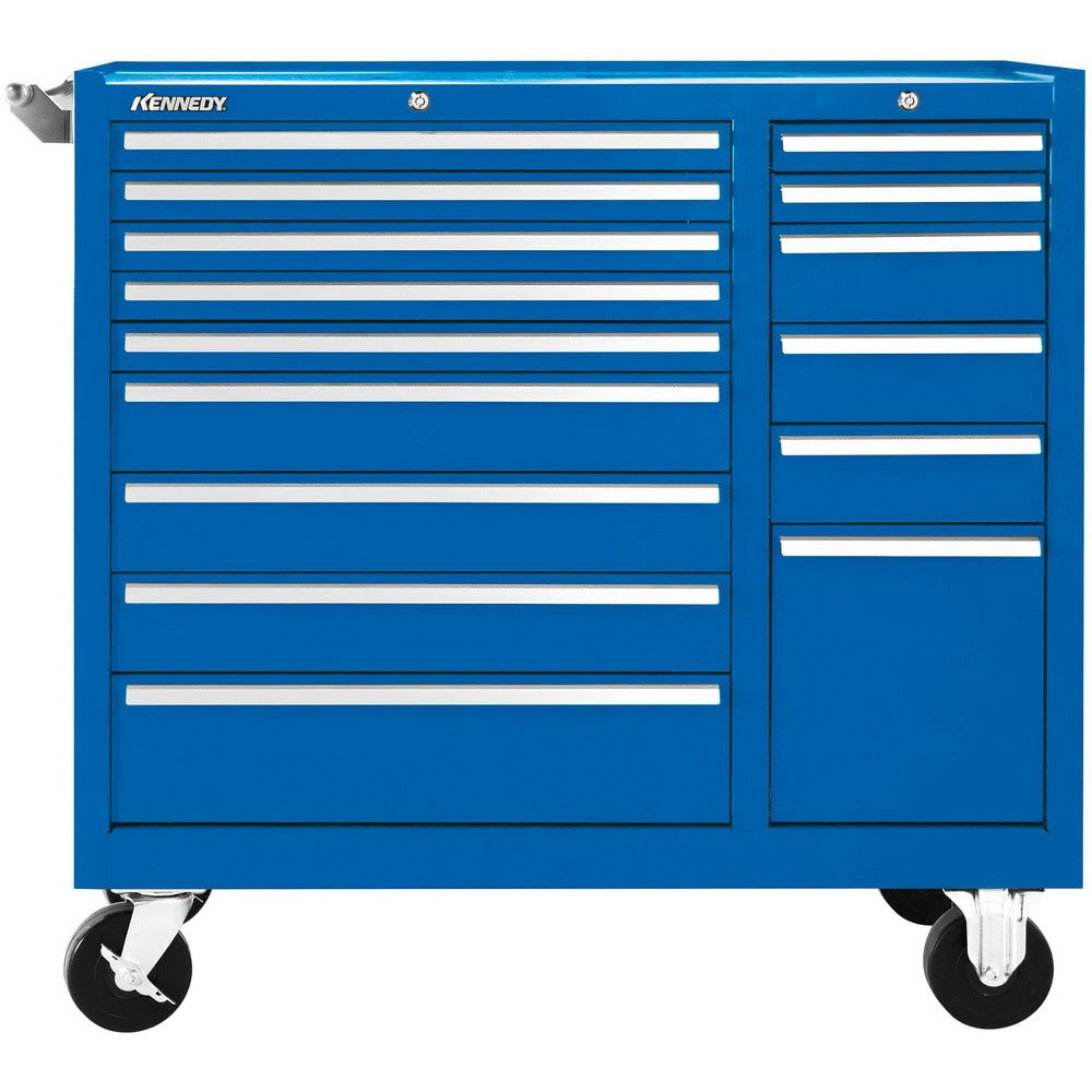 Steel Tool Roller Cabinet: 39" Wide, 39" High, 18" Deep, 15 Drawer