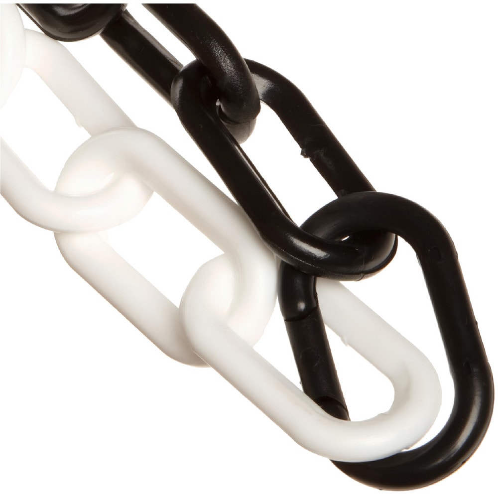 Barrier Rope & Chain; Type: Safety Chain; Snap End Material: Polyethylene, Plastic; Hook Fitting Material: Plastic; Color: White, Black; Link Type: Straight Link; Rope/ Chain Material: Polyethylene, Plastic