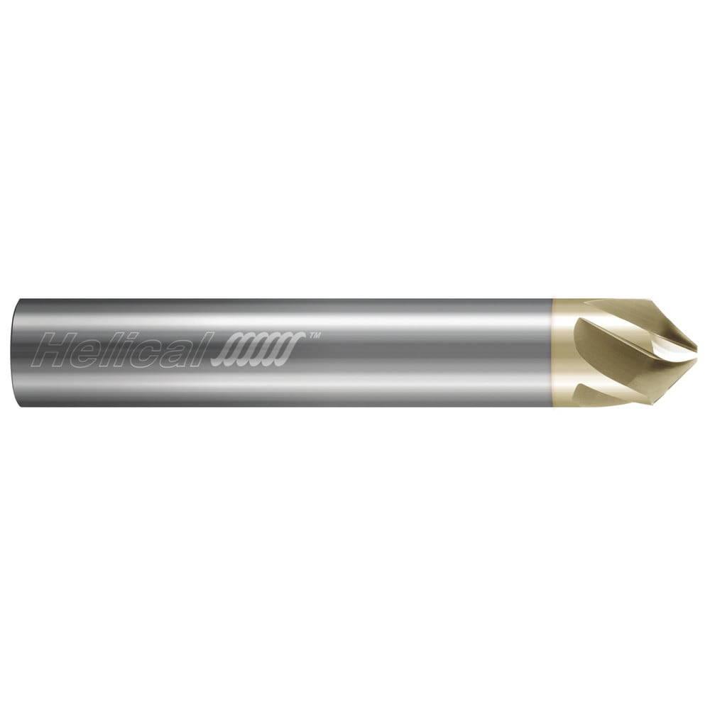 Chamfer Mill: 5/8" Dia, 5/8" Shank Dia, 82.00 deg, 5 Flute, Solid Carbide, Single End