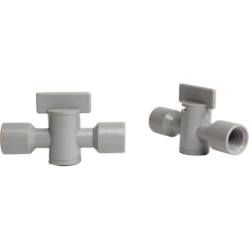 Coolant Hose Valves; Hose Inside Diameter (Inch): 1/4; System Size: 0.25 in; Connection Type: Female x Female; Body Material: POM; Thread Size: 1/4 in; Number Of Pieces: 2