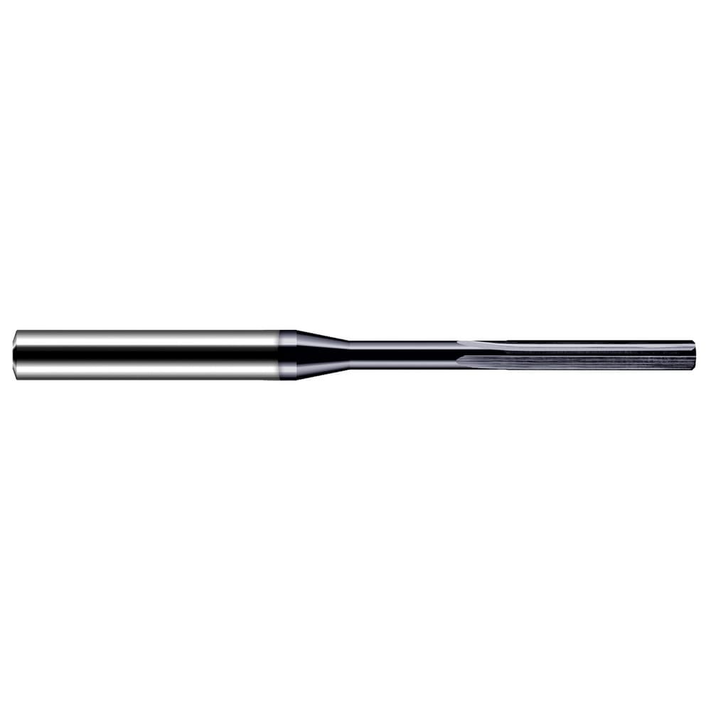 Chucking Reamer: 2.50mm Dia, 63.00mm OAL, 17.00mm Flute Length, Straight-Cylindrical Shank, Solid Carbide