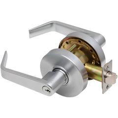 Lever Locksets; Lockset Type: Entrance; Key Type: Keyed Different; Back Set: 2-3/4; Cylinder Type: Conventional; Material: Metal; Door Thickness: 1-3/8 to 1/3-4; Finish: Satin Chrome