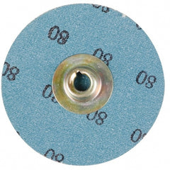 Quick-Change Disc: Type S, 3/4" Dia, 100 Grit, Aluminum Oxide, Coated