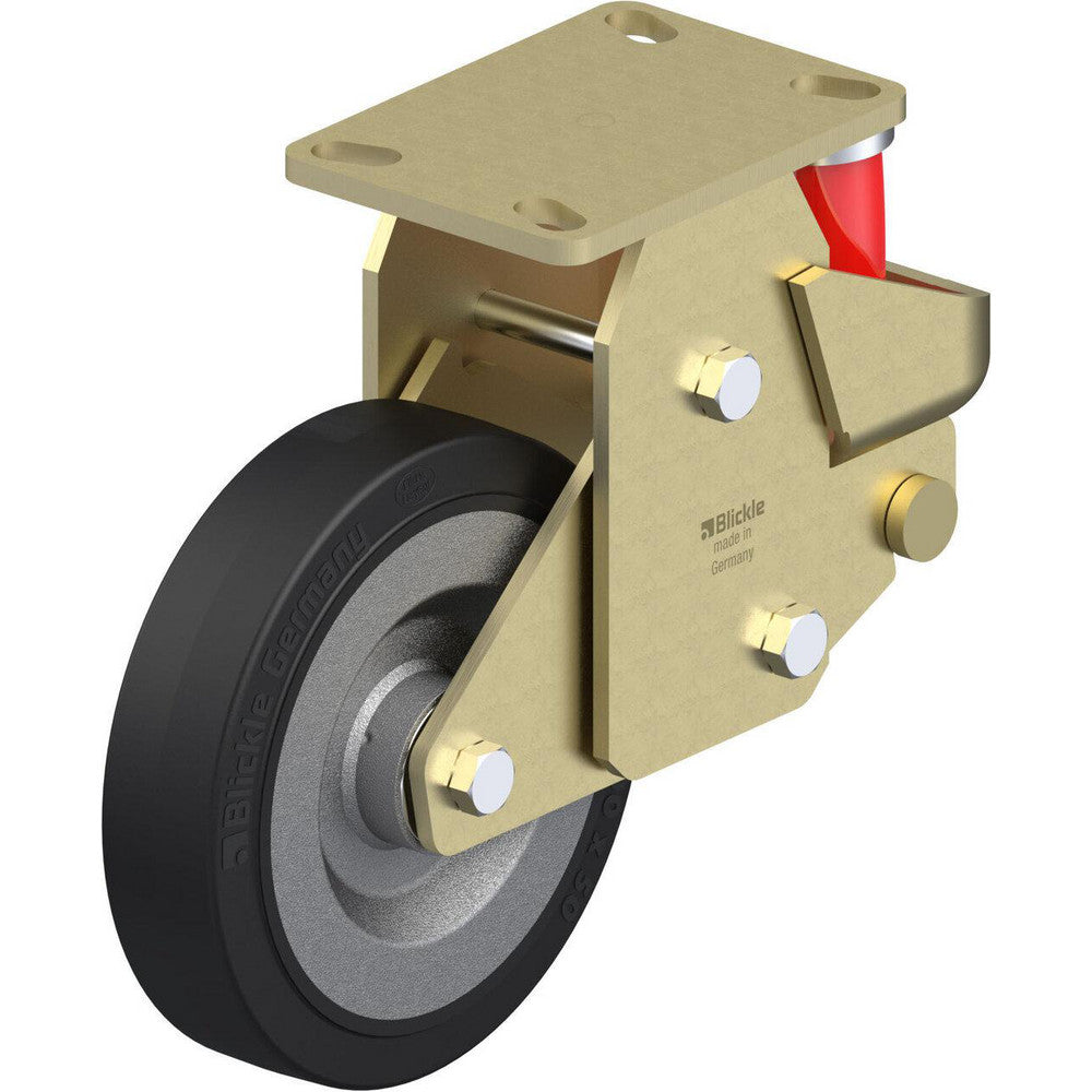 Top Plate Casters; Mount Type: Plate; Number of Wheels: 1.000; Wheel Diameter (Inch): 10; Wheel Material: Rubber; Wheel Width (Inch): 3-3/8; Wheel Color: Black