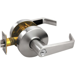 Lever Locksets; Lockset Type: Classroom; Key Type: Keyed Different; Back Set: 2-3/4; Cylinder Type: Conventional; Material: Metal; Door Thickness: 1-3/8 to 1/3-4; Finish: Satin Chrome