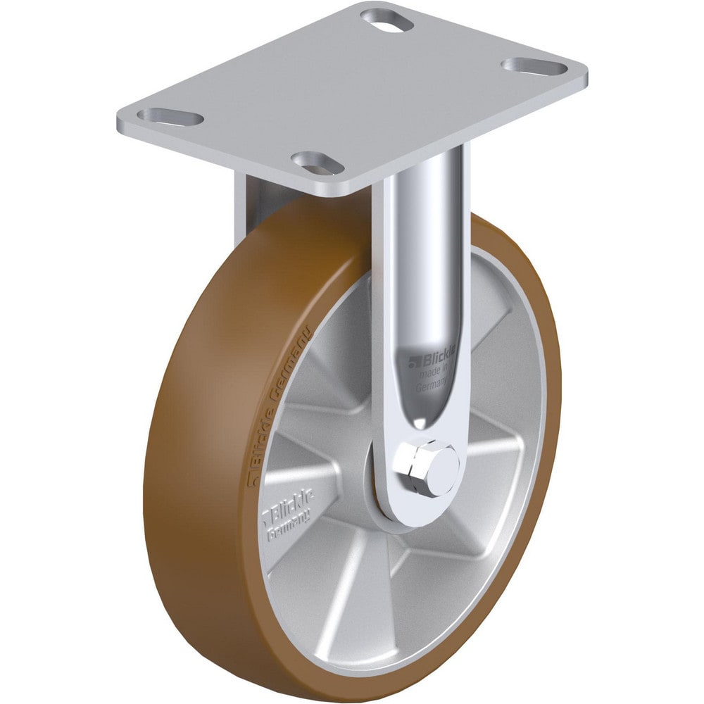 Top Plate Casters; Mount Type: Plate; Number of Wheels: 1.000; Wheel Diameter (Inch): 3-1/8; Wheel Material: Polyurethane; Wheel Width (Inch): 1-3/16; Wheel Color: Light Brown