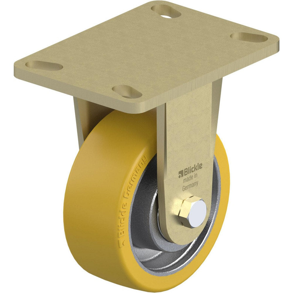 Top Plate Casters; Mount Type: Plate; Number of Wheels: 1.000; Wheel Diameter (Inch): 5; Wheel Material: Synthetic; Wheel Width (Inch): 2-3/16; Wheel Color: Natural Beige