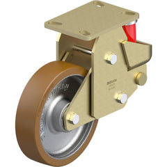 Top Plate Casters; Mount Type: Plate; Number of Wheels: 1.000; Wheel Diameter (Inch): 6; Wheel Material: Synthetic; Wheel Width (Inch): 2; Wheel Color: Gray