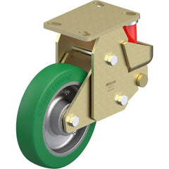 Top Plate Casters; Mount Type: Plate; Number of Wheels: 1.000; Wheel Diameter (Inch): 8; Wheel Material: Synthetic; Wheel Width (Inch): 2; Wheel Color: Gray