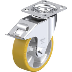 Top Plate Casters; Mount Type: Plate; Number of Wheels: 1.000; Wheel Diameter (Inch): 8; Wheel Material: Synthetic; Wheel Width (Inch): 2; Wheel Color: Gray