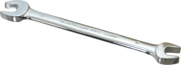 Open End Wrench: Double End Head, 8 mm x 9 mm, Double Ended