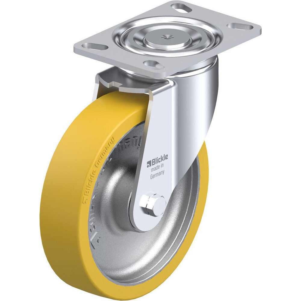 Top Plate Casters; Mount Type: Plate; Number of Wheels: 1.000; Wheel Diameter (Inch): 4; Wheel Material: Synthetic; Wheel Width (Inch): 1-7/16; Wheel Color: Gray