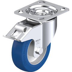 Top Plate Casters; Mount Type: Plate; Number of Wheels: 1.000; Wheel Diameter (Inch): 3-1/8; Wheel Material: Polyurethane; Wheel Width (Inch): 1-1/4; Wheel Color: Dark Gray