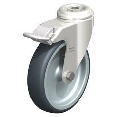 Top Plate Casters; Mount Type: Plate; Number of Wheels: 1.000; Wheel Diameter (Inch): 5; Wheel Material: Synthetic; Wheel Width (Inch): 1-9/16; Wheel Color: Gray