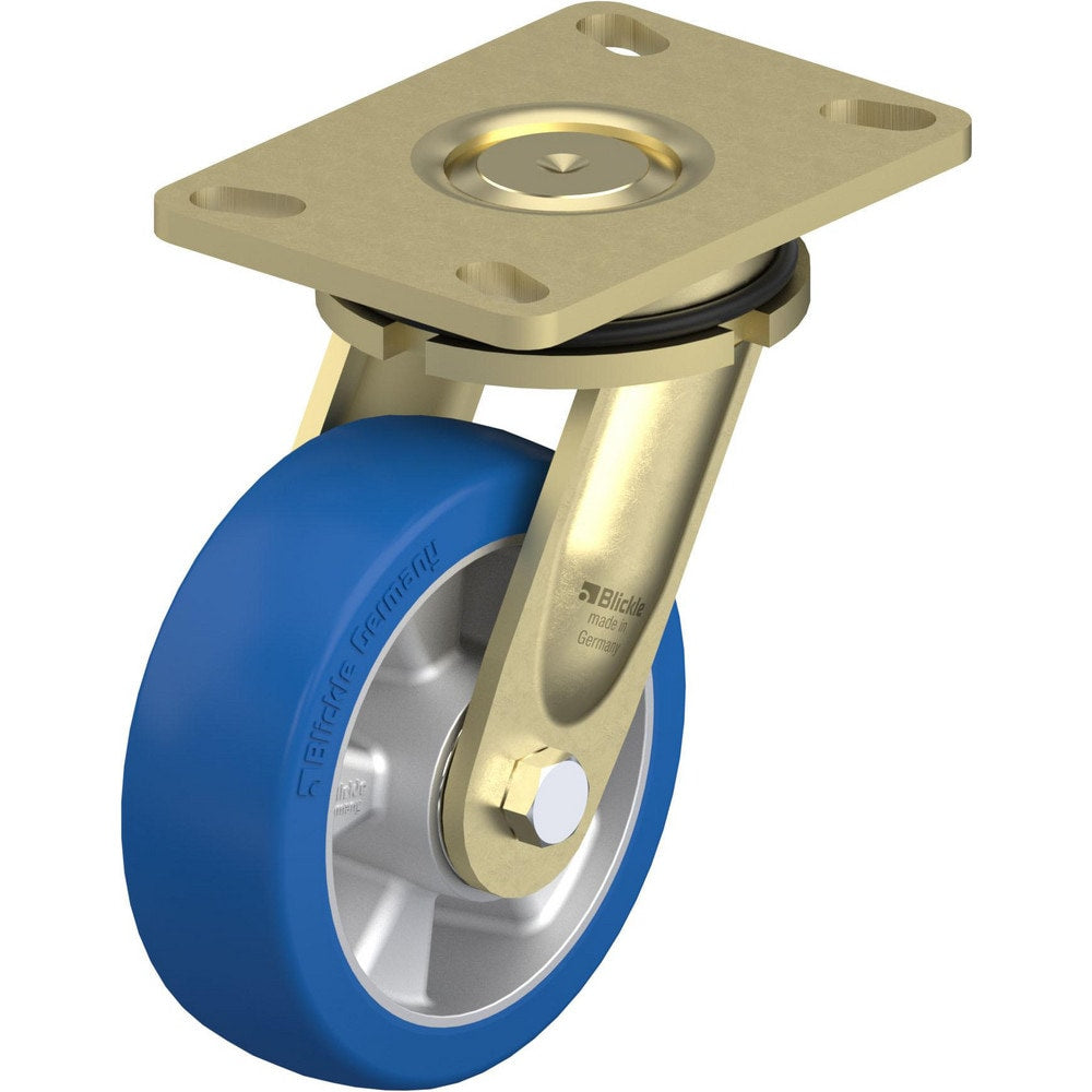 Top Plate Casters; Mount Type: Plate; Number of Wheels: 1.000; Wheel Diameter (Inch): 6; Wheel Material: Polyurethane; Wheel Width (Inch): 2; Wheel Color: Light Brown