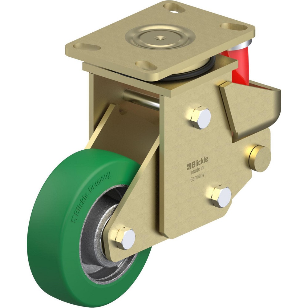 Top Plate Casters; Mount Type: Plate; Number of Wheels: 1.000; Wheel Diameter (Inch): 5; Wheel Material: Rubber; Wheel Width (Inch): 1-1/4; Wheel Color: Gray