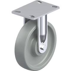 Top Plate Casters; Mount Type: Plate; Number of Wheels: 1.000; Wheel Diameter (Inch): 3-1/8; Wheel Material: Polyurethane; Wheel Width (Inch): 1-1/4; Wheel Color: Dark Gray