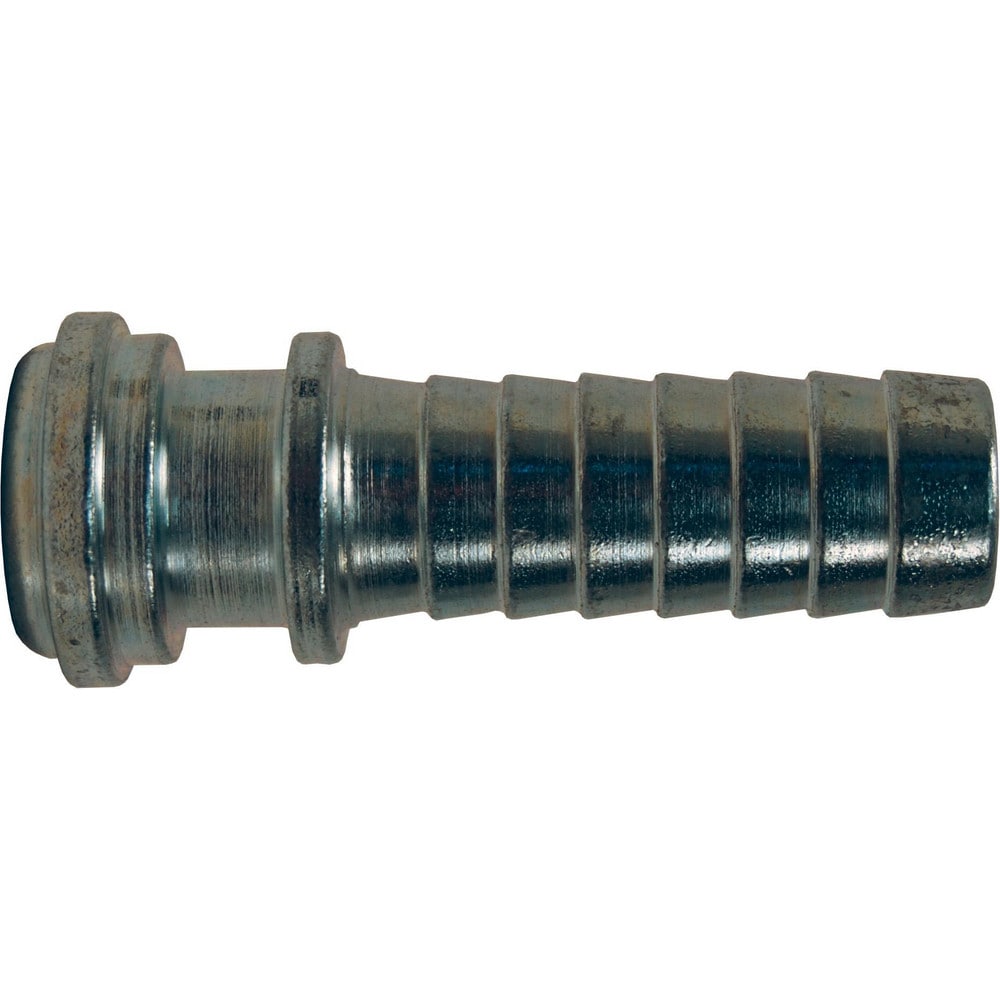 Ground Joint Hose Couplings; Thread Type: Non-Threaded; Type: Nipple; Material: Plated Steel; Size: 3/4 in; Style: Hose Insert